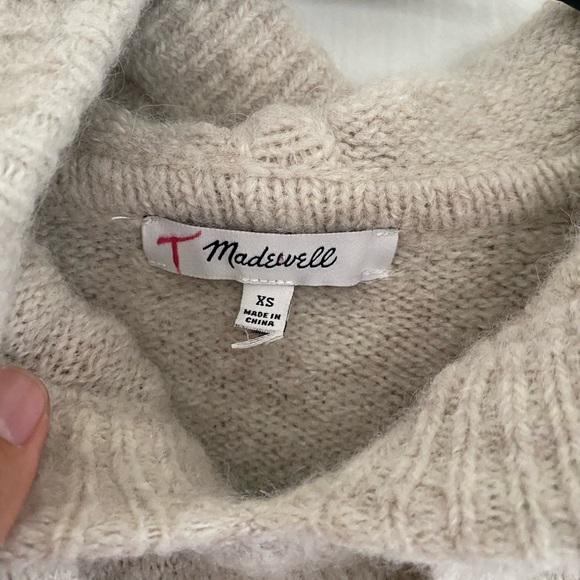 Madewell Hooded pullover draw string sweater: size XS - Picture 10 of 10